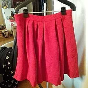 Banana Republic Red Midi Skirt